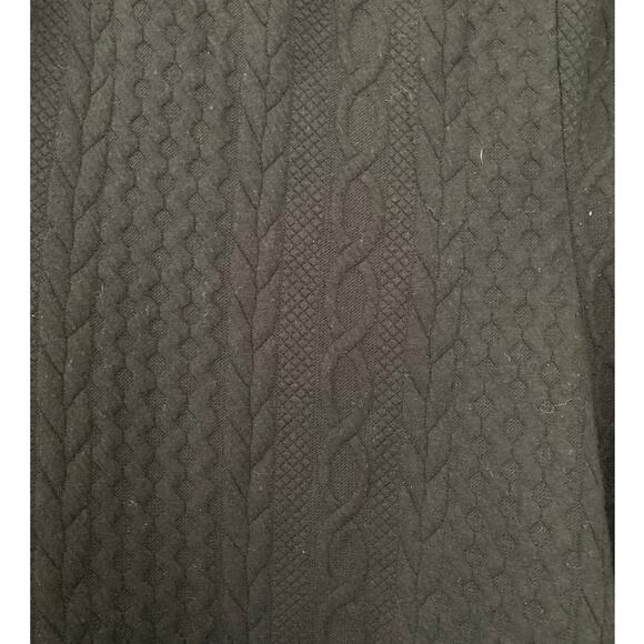 Torrid Black Cable Knit Textured Short Sleeves Pullover Mini Dress Size 2 - Picture 3 of 7
